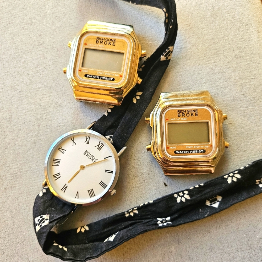 Rich Gone Broke Watches (Lot of 3)
